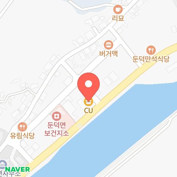 CU거제둔덕점 위치